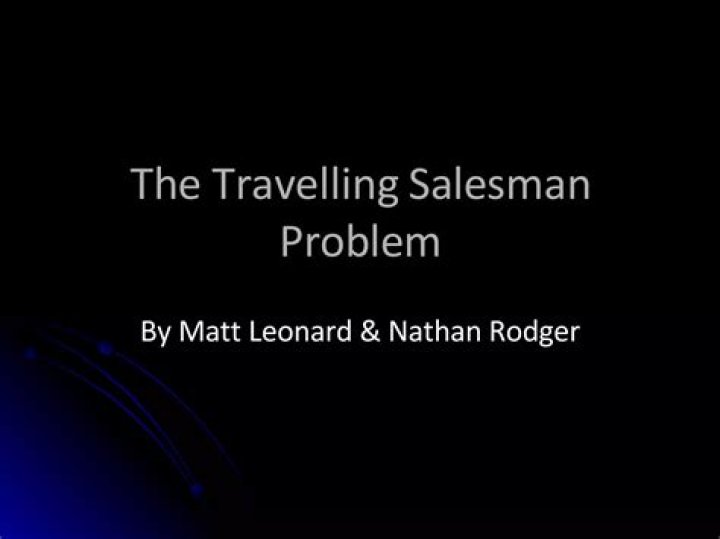 What is the objective of Travelling salesman problem?